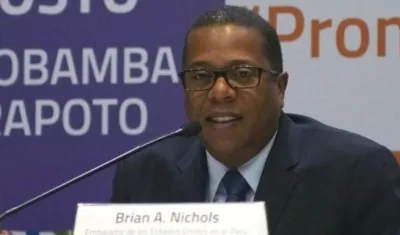Subsecretario estadounidense para América Latina, Brian Nichols.