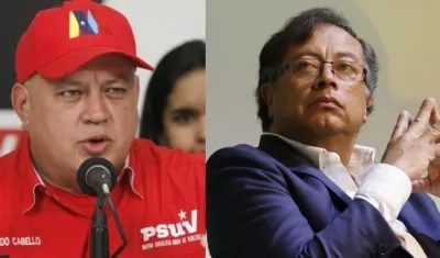 Diosdado Cabello y Gustavo Petro.
