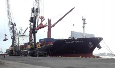 El buque Marfret Marajo.
