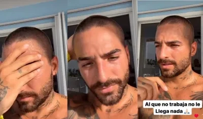 Maluma en el video que compartió en instagram