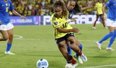 Leicy Santos, jugadora de Colombia. 