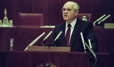 El último dirigente soviético, Mijaíl Gorbachov, en 1991.