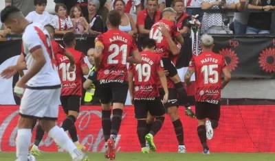 Falcao se lamenta tras el segundo gol del Osasuna.