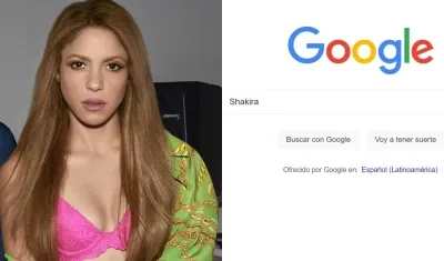 Shakira, la más buscada en Google del 9 al 13 de enero.