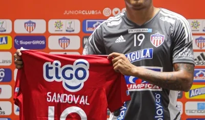 Luis 'Chino' Sandoval, delantero del Junior.