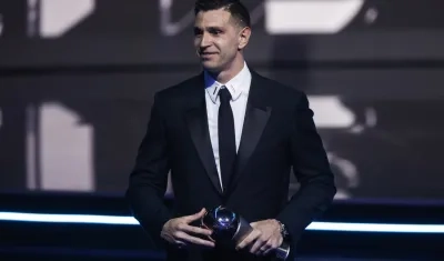 Emiliano 'Dibu' Martínez, portero argentino del Aston Villa. 