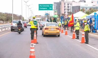 Operativos del Tránsito en Barranquilla.