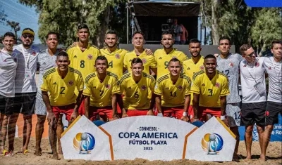 Selección Colombia de fútbol playa clasificó al Mundial