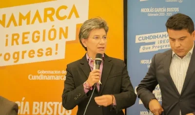 La Alcaldesa de Bogotá, Claudia López.