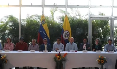 Ronda de negociación del Gobierno con el ELN en Caracas.