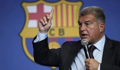 Joan Laporta, presidente del Barcelona, defendió el lunes al club de las acusaciones por el 'Caso Negreira'.