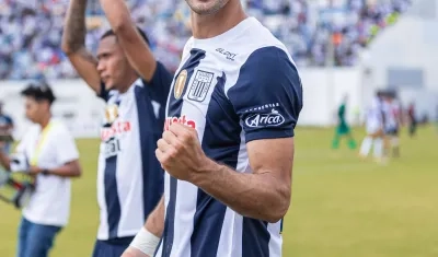Pablo Sabbag, atacante barranquillero de Alianza Lima. 