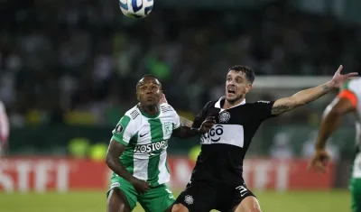 Dorlan Pabón marcó el primero de Nacional y llegó a seis goles en el torneo.