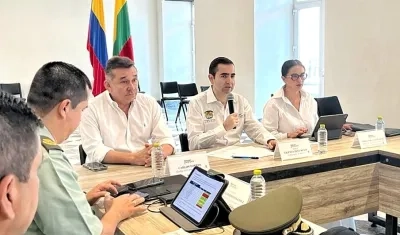 El gobernador de Bolívar, Vicente Blel, en el consejo de seguridad sobre el asesinato de la lideresa trans Dania Polo