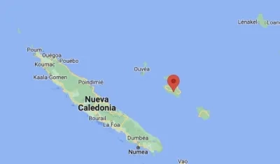 El Servicio Geológico de Estados Unidos reportó que el terremoto en Nueva Caledonia se reportó a las 2 p.m.. hora local