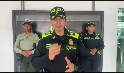 Coronel Óscar Daza, Comandante (e) de la Policía Metropolitana de Barranquilla.