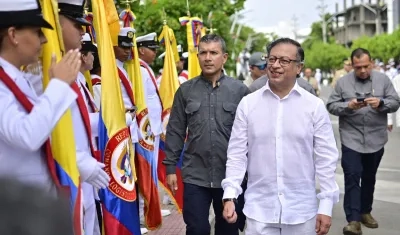 El Presidente Gustavo Petro en San Andrés.