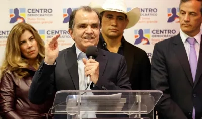 El excandidato presidencial Óscar Iván Zuluaga.