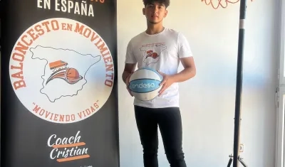 El barranquillero Cristian Abad, creador de 'Baloncesto en movimiento'.