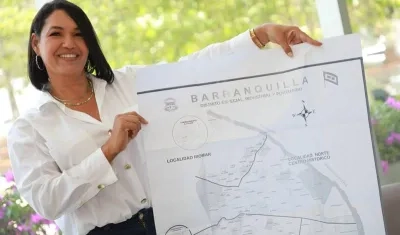 La candidata a la Alcaldía de Barranquilla, María Correa Vásquez.