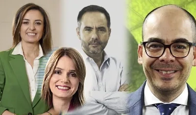 Yeimi Báez, María Juliana Albán Durán, Ernesto Gutiérrez de Piñeres y Jaime Caballero, vicepresidentes de Ecopetrol que dejan sus cargos.