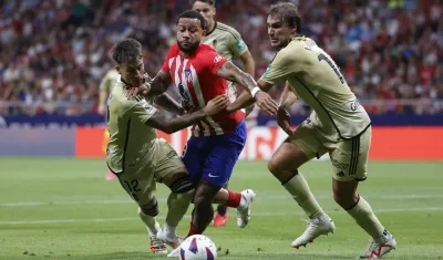 Memphis Depay marcó el segundo gol del Atlético de Madrid. 