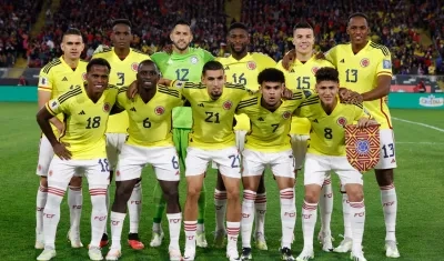 La selección Colombia en uno de sus más recientes partidos.
