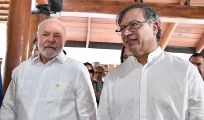 Los Presidentes de Brasil y Colombia, Lula y Gustavo Petro.