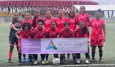 Las Fieras, representante de Barranquilla en el Nacional Interclubes de fútbol femenino. 