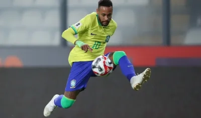 Neymar, delantero de la selección brasileña. 