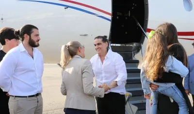 Alex Saab a su llegada a Venezuela. 