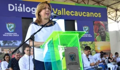 Clara Luz Roldán, gobernadora del Valle.