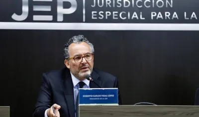 El presidente de la Jurisdicción Especial para la Paz (JEP), magistrado Roberto Vidal. 