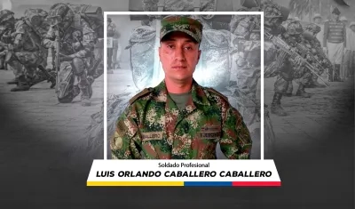 El soldado profesional Luis Caballero Caballero.