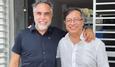 Armando Benedetti y Gustavo Petro.