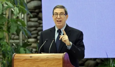 El ministro de cubano de Relaciones Exteriores, Bruno Rodríguez Parrilla