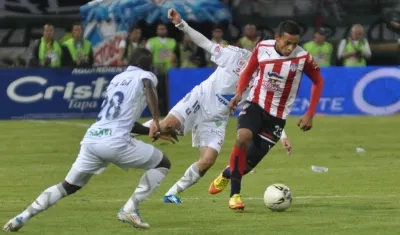 Jaider Romero en la final de Liga contra Once Caldas, en 2011.