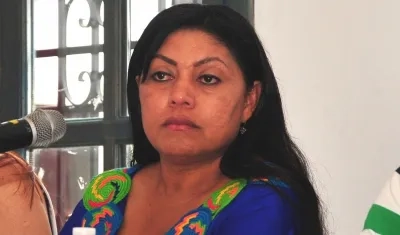 La exgobernadora de La Guajira, Oneida Pinto Pérez.