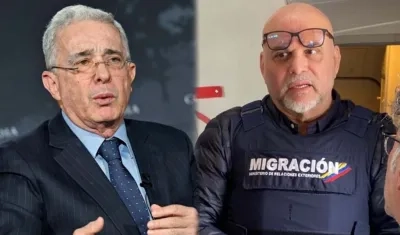 El expresidente Álvaro Uribe y el exjefe 'para' Salvatore Mancuso
