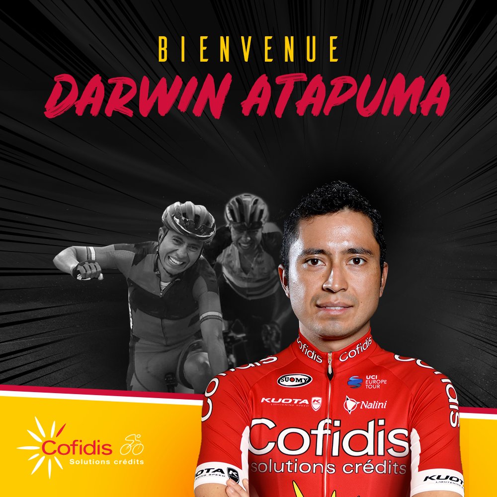Darwin Atapuma fue contratado por el equipo Cofidis.