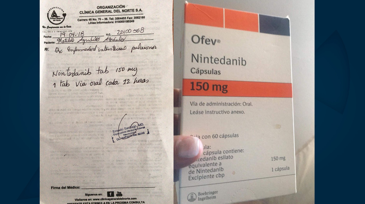 La orden y el medicamento no entregado.