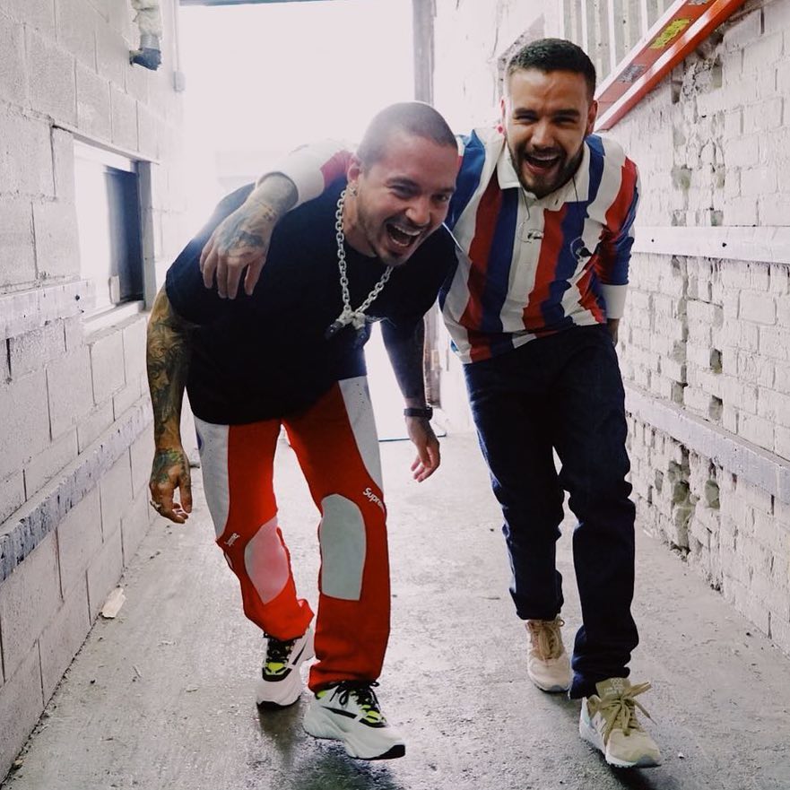 J Balvin y el Dj Liam Payne.