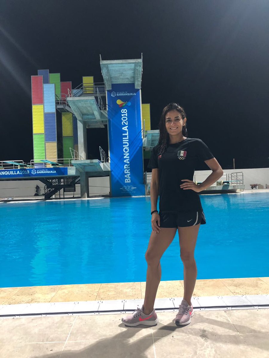 La clavadista mexicana Paola Espinosa ya realizó su primer entrenamiento en el Complejo Acuático Eduardo Movilla. 