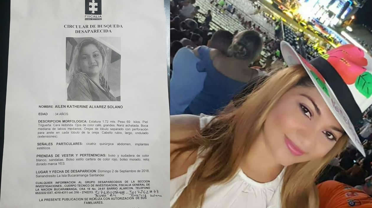 Denuncia ante la Fiscalía e imagen de Ailen Katherine Alvarez Solano.