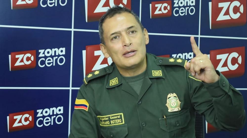 El brigadier general Mariano Botero Coy, comandante de la Policía Metropolitana de Barranquilla.