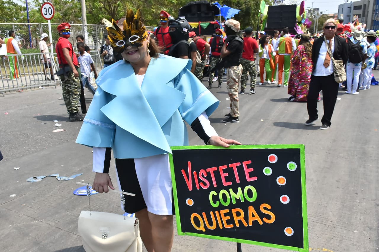 Ruth Pareja Benítez al referirse al disfraz de primera dama