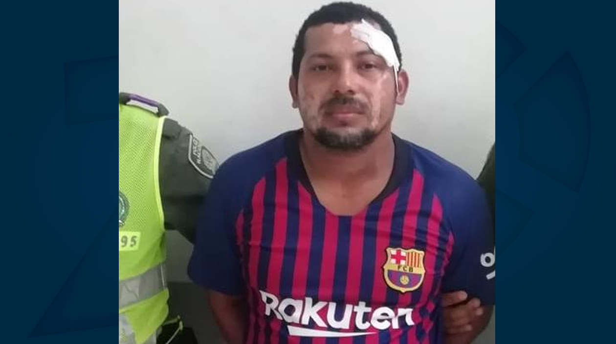 Joe Marrugo López fue capturado por presuntamente fracturarle la pierna al policía.