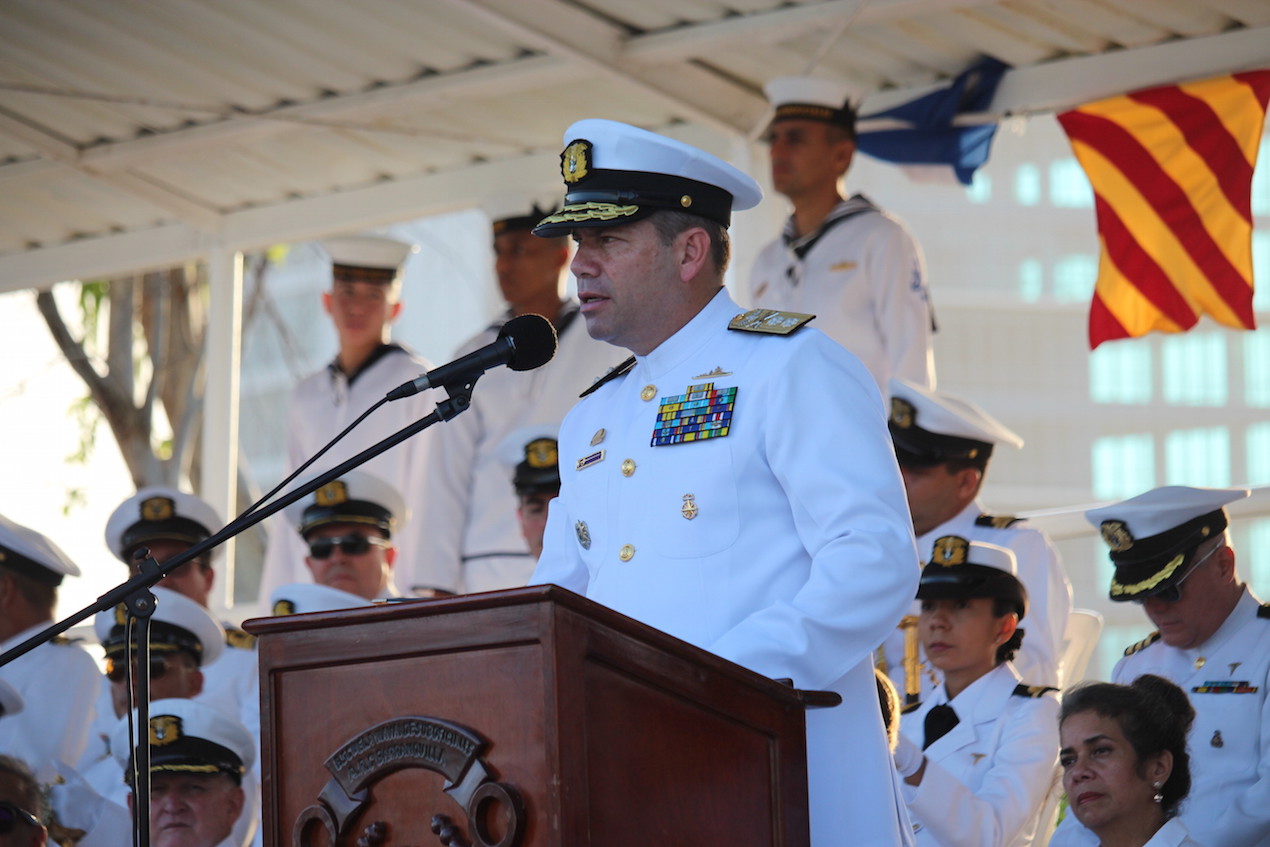 El acto fue presidido por el Director de la Alma Máter de la Suboficialidad Naval, Contralmirante Juan Ricardo Rozo Obregón.