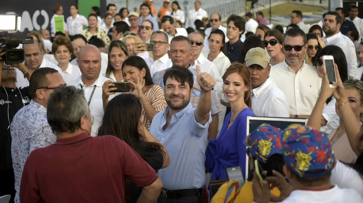 Jaime Pumarejo a su llegada al Gran Malecón.