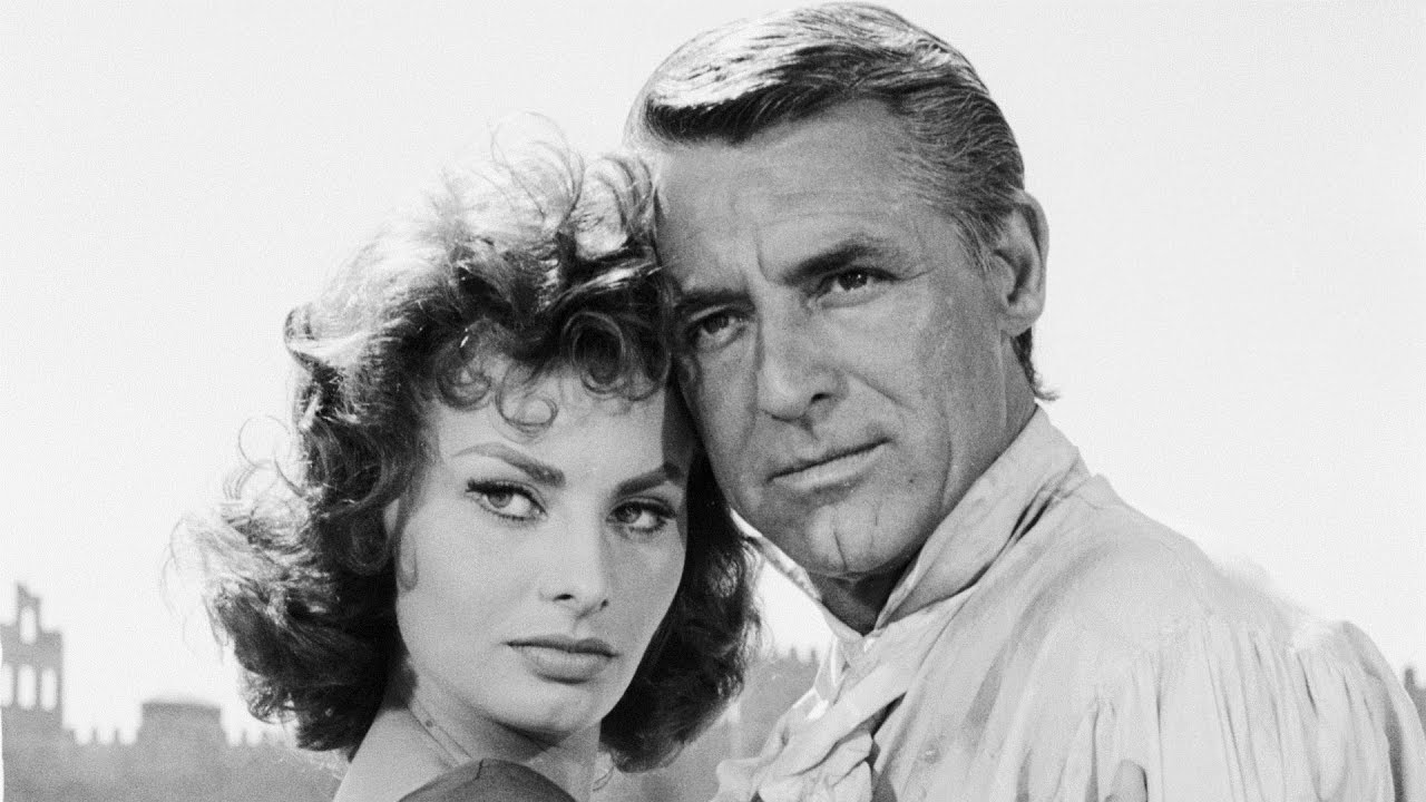 Sofía Loren y Cary Grant.